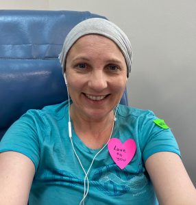 Jo during chemotherapy